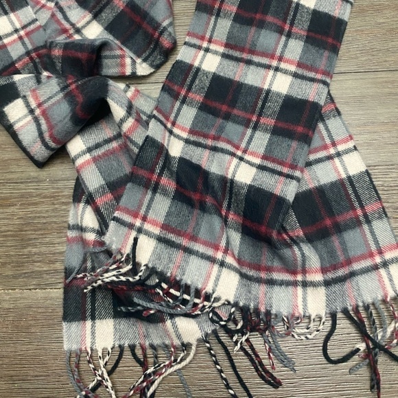 Mens Womens Winter Warm SCOTLAND Made 100 CASHMERE Scarf Scarves Plaid Wool Soft - Picture 4 of 4